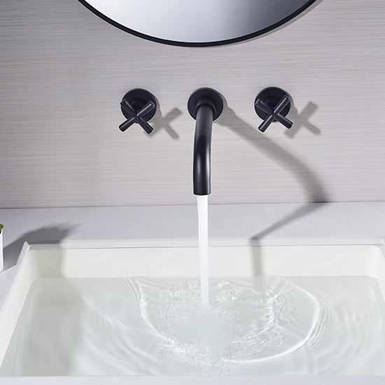 Concealed basin mixer, Matte Black faucet DG512