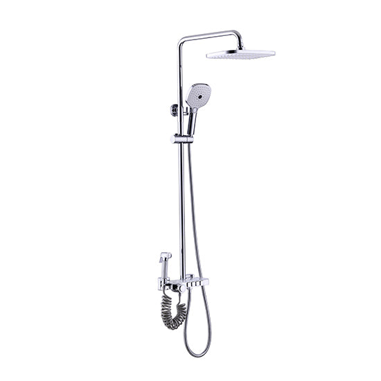 DG04645-1 Small Square Four Stage Shower - Button Shower Set, manufactured in China