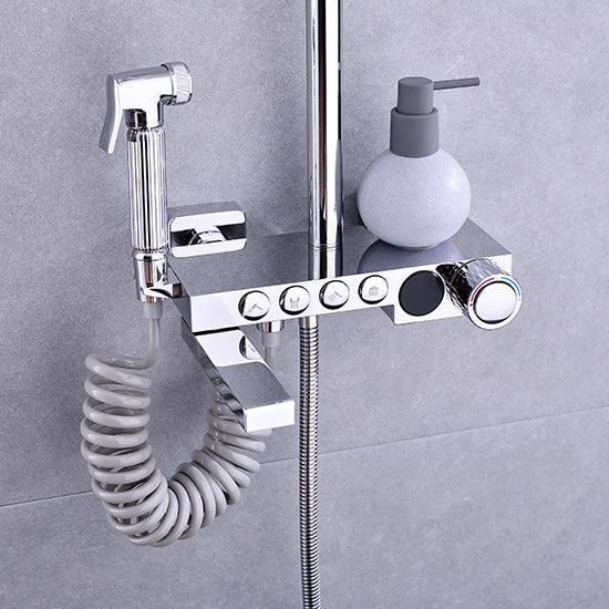 DG05745 Frankfurt Fourth Gear Digital Shower, Bathroom Stainless Steel Modern Style Shower Set