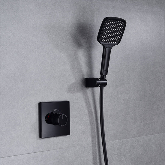 DG406F-1 Black Concealed Shower Mixer with Control