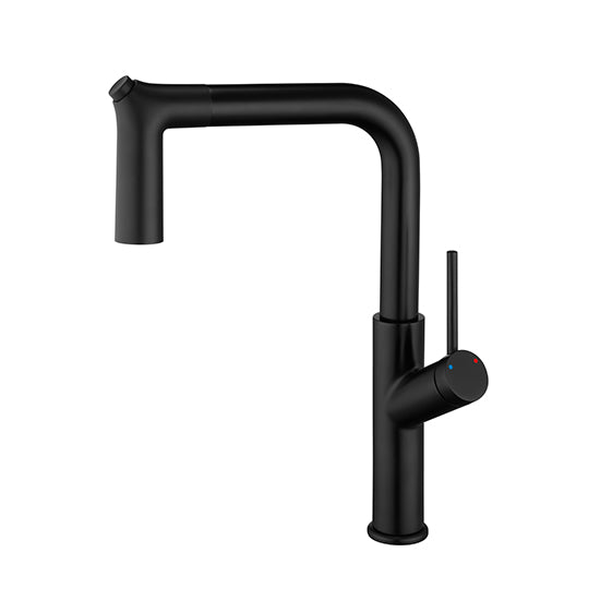 JY-8831 Hot Selling pull-out/pull-down Brass Matte Black Dual Mode Sink Taps Mixer Kitchen Faucet With Pull Down Sprayer